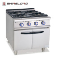 Hot Sale Stainless Steel Gas Range With 4-Burner Commercial Kitchen Gas Stoves Fast Cooking Food